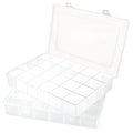 2 Pcs Large 24 Grids Plastic Organizer Box