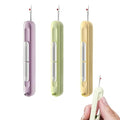 2 in-1 Needle Threaders Seam Ripper 2024 New, Upgraded Seam Ripper Tools, Stretchable Remover Needle Threading (new-3PCS-Purple/Green/Yellow) - color: new-3PCS-Purple/Green/Yellow