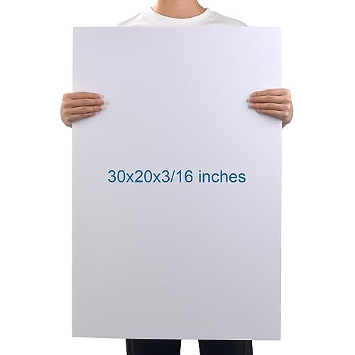 Foam Board 20 x 30 x 3/16"(5mm), Foam Core Board Sheets, White Poster Board - size: 20x30 in 12 Pack