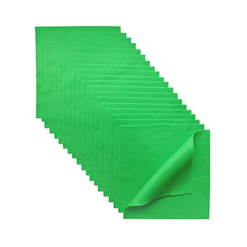 Jtnohx Soft Light Green Felt Sheets Flexible Felt Fabric for Crafts 12" - color: Light Green