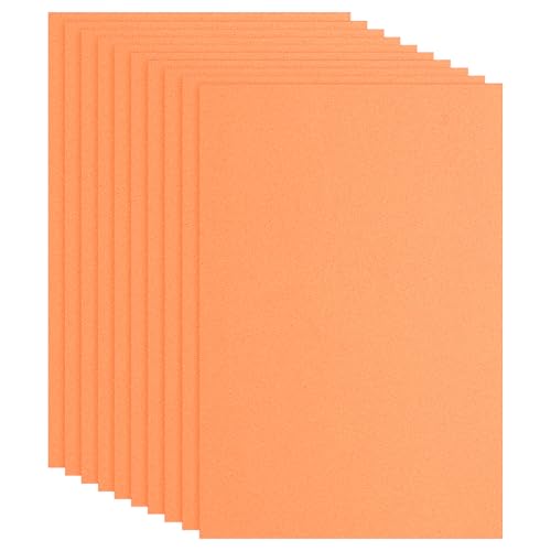 PATIKIL EVA Foam Sheet 10Pcs 12x8 Inch 2mm Thick Orange - color: Orange