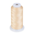 Simthread 100% Cotton Thread 50wt 1641 Yards Eggshell for Home Sewing Quilting Machine - color: Eggshell