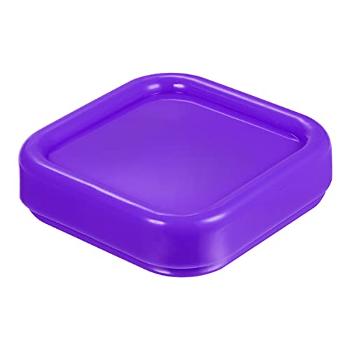 HARFINGTON Magnetic Pin Cushion Square Plastic Magnetic Sewing Pin Holder Storage Case Needle Cushion Tool for Sewing DIY Projects, Purple - color: Purple