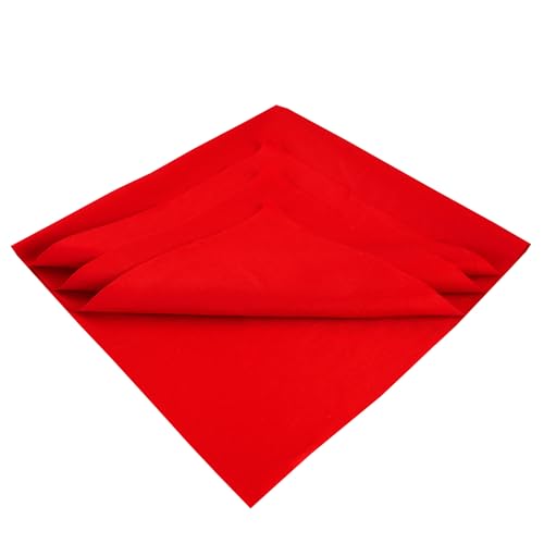 7PCS Solid Color Cotton Fabric Squares 20" x 20" Fat Quarter Fabric Bundles Craft Fabric for Patchwork Sewing Quilting Crafting DIY (Red) - color: Red