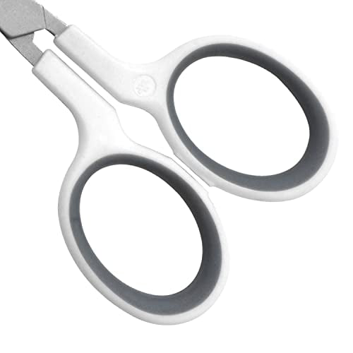 Westcott 16380-001 4" Curved Blade Titanium Embroidery Scissors for Crafting, White/Gray (Pack of 2) - size: 1 Count (Pack of 2), style: 4" Embroidery Scissors