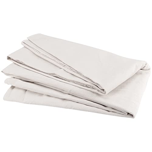 JAPCHET 59 x 157 Inches/ 4 Yards Linen Needlework Fabric, Linen Embroidery Fabric Cloth by the Yard for Needlework, Crafts, Bags, Garments, Tablecloths