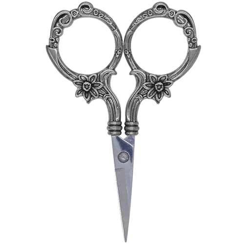 JubileeYarn Blooming Embroidery Scissors - Gunmetal - 1 Scissor - color: Blooming - Gunmetal, size: 1 Scissor