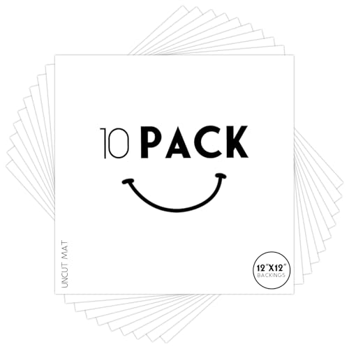 Golden State Art 12x12 White Uncut Picture Mats Matboards, Pack of 10 - size: 12x12