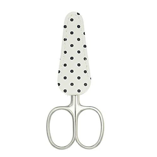 6 Pieces Scissors Cover Safety Synthetic Leather Sheath Protector - color: Multicolors With Dots