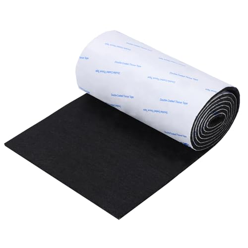 Felt Furniture Pads, 40 x 5 x 0.12 Inch Felt Strips - color: Black, size: 5" x 40" (1 Pack)