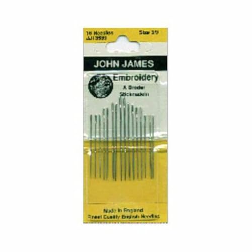 John James Embroidery Hand Needles - Size 3/9 16/Pkg