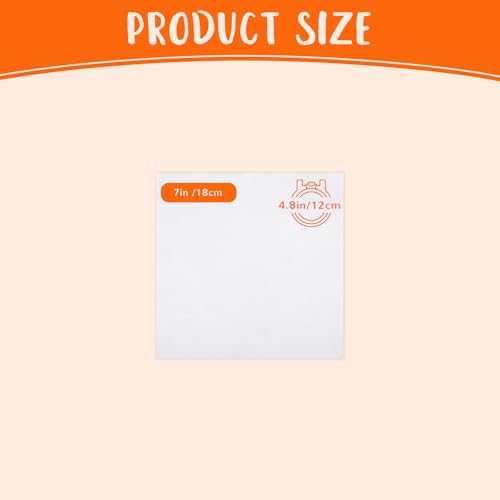 10 PCS White Cotton Embroidery Fabric Cloth (7 × 7 Inch) - size: 7 × 7 Inch