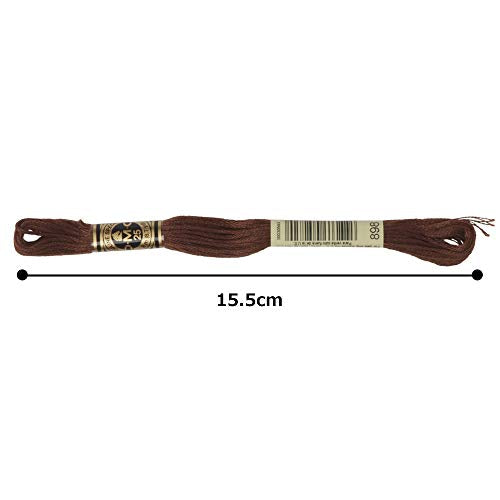 DMC 6-Strand Embroidery Cotton Floss, Very Dark Coffee Brown