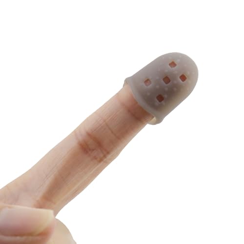 Xiaoyztan 30Pcs Gray Silicone Guitar Finger Protectors - color: Gray, size: S