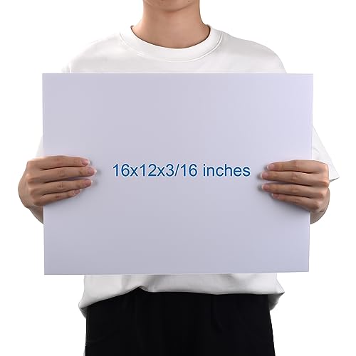 Foam Board 12 x 16 x 3/16"(5mm), Foam Core Board Sheets, White Poster Board - size: 12x16 in 12 Pack