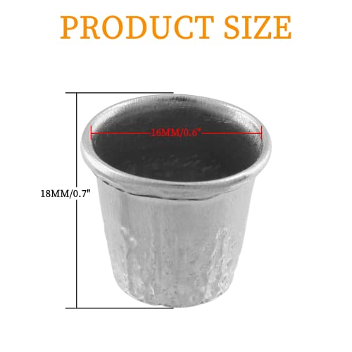 Coufce 30 Pcs Silver Metal Sewing Thimble - color: silver