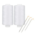 Simthread All Purpose Thread Polyester 400 Yards (2 White) - color: 2 white