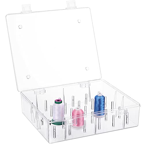 New brothread 30 Spools Tall and Clear Storage Box Organizer - size: 1X30