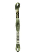 DMC 117-3052 Six Strand Embroidery Cotton Floss, Medium Green Grey, 8.7-Yard