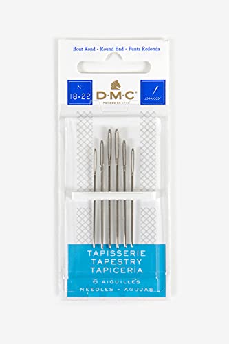 DMC 1767-18/22 Tapestry Hand Needles, 6-Pack, Size 18/22