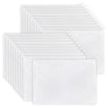 Koolmox 20 PCS Blank Canvas Makeup Bags, Bulk White Cosmetic Makeup Bags Canvas Pouch with White Zipper for Tie Dye, Embroidery, Patches, Heat Transfer Sublimation Painting DIY Customization - color: White White, size: Small (8x5'')