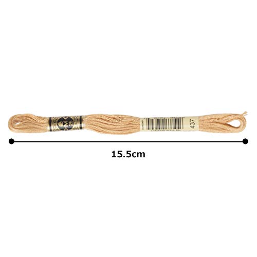 DMC 6-Strand Embroidery Cotton Floss, Light Tan - color: Light Tan, size: 8.7 yards