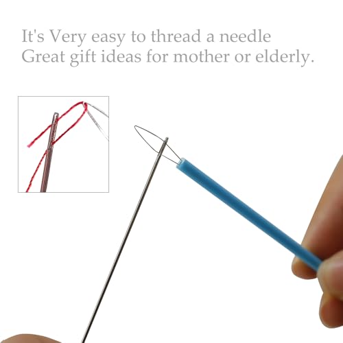 ZhXu Shuo 5 Color Needle Threaders, Easy to Thread for Sewing Tools, Needle Threader for Hand Sewing Fits Embroidery Worker, Elderly, Beading and Handcraft Accessories