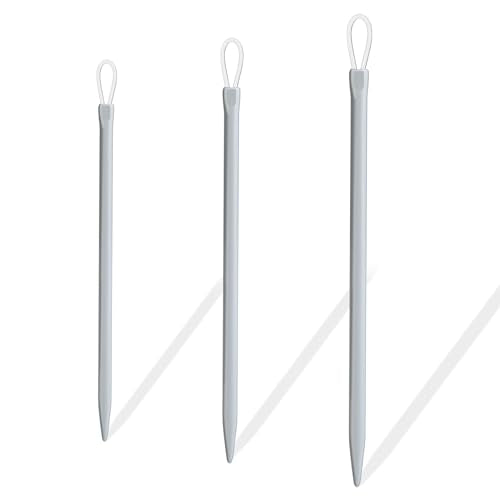 3 Pcs Large-Eyed Nylon Thread Yarn Needles - Rope Threader, Wool Needle, Knitting Needle, Sewing Knitting Needles for Crochet (2.0mm, 2.5mm, 3.0mm)