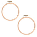Mormchlots 2Pcs 5 Inch Wood Embroidery Hoops - size: 5 inch