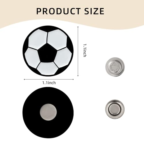 Rimvoe Sports Needle Minder Magnet, Magnetic Needle Minder for Cross Stitch Embroidery Needlework Accessories (Soccer) - style: socccer