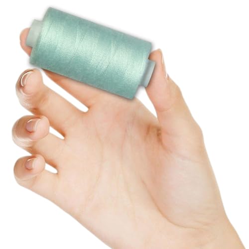 All Purpose Polyester Sewing Thread-2 Spools for Hand and Machine Sewing(Aqua Green) - color: Aqua Green