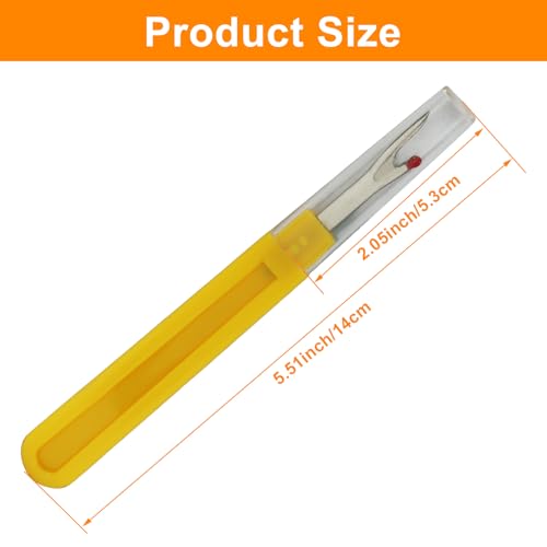 Hordion 6 PCS Seam Ripper Stitch Remover Tool, Yellow Seam Ripper - color: Yellow