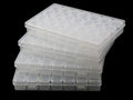 4 Pack Clear Storage Organizer for Seed Beads & Nail Crystal - size: 112 Slots 4 Pack 28 Grids