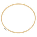 MECCANIXITY Embroidery Hoop 13 Inch Round Bamboo Circle Cross-Stitch Ring for Art Craft Sewing Ornament - size: 13"