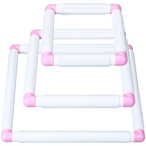 Janinka 3 Pcs Embroidery Hoop Cross Stitch Frames and Hoops, Light Purple - color: Light Purple