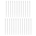 HARFINGTON 25pcs Sewing Needles 0.4mm Diameter 32mm (1.26") Long Ultra-Thin Stainless Steel Hand Embroidery Bead Needles for Jewelry Making DIY Crafts - size: 0.4mm Dia + 32mm Length