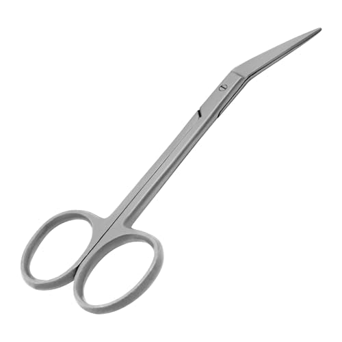 Iris Scissors 4.50" Str/Cud/Angled TC Tungsten Carbide, Supercut O.R. Grade (O.R. Grade Angled) - style: O.R. Grade Angled