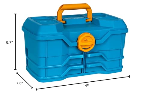 Flambeau Outdoors NextGen 4/0 M Tackle Box 4 Pivot Trays 23 Slots, Blue - size: Medium - Without Tackle Kit - Blue