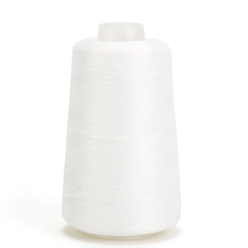 Metallic Crochet Thread, 80g Lurex Yarn for Charms(White) - color: White