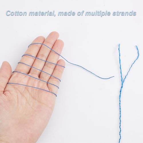 FREEBLOSS 4 Pcs Sashiko Thread Sashiko Skein 100 Meters*4 Colors Cotton Embroidery Thread Japanese Quilting & Embroidery Sashiko Kit Supplies for Art Craft Gift - color: Blue&White