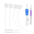 TROUVAILLE Punch Needle Tool, Embroidery Stitching Punch Needles Set, Embroidery Pen TPR Handle DIY Sewing Threading Device