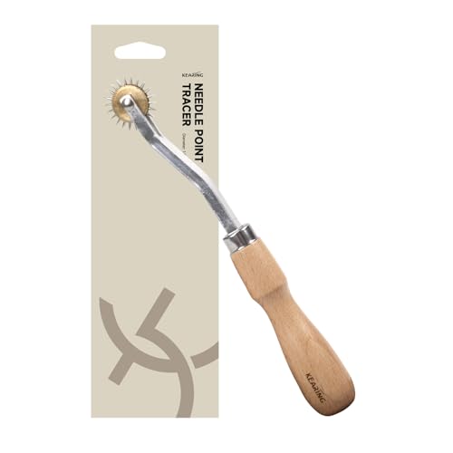 KEARING 7.4" Needle Point Tracing Wheel - Leather Stitching Spacer Tool
