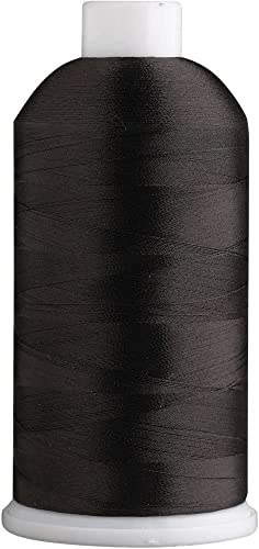 Superpunch SuperB Embroidery Thread 40wt, 5000 m Cone, Black 020 - color: Black 020, size: Pack of 1