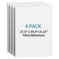 4 Pack Foam Board 27.5" x 39.4", 0.23 Inch Thickness White Poster Board, Double-Sided Acid-Free Foam Core Board, Large Lightweight Foam Boards for Painting, Display, Craft & School Projects - size: 27.5"x39.4"
