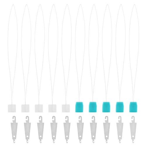 10Pcs Long Punch Needle Threader,Embroidery Needle Threader for Needles