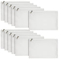 Juvale Canvas Pencil Case Pouch Set - 12-Pack, 8 x 6 in, Off White - Canvas Zip Pouches for Art & DIY - Bulk Makeup & Cosmetic Bags