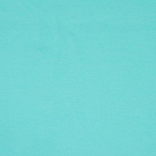 RTC Fabrics 42"/43" Wide 100% Cotton Flannel Solid Aqua Color DIY Crafting, Quilt, Sewing Fabric, 2 Yard Precut - color: Aqua, size: 2 yard pre cut
