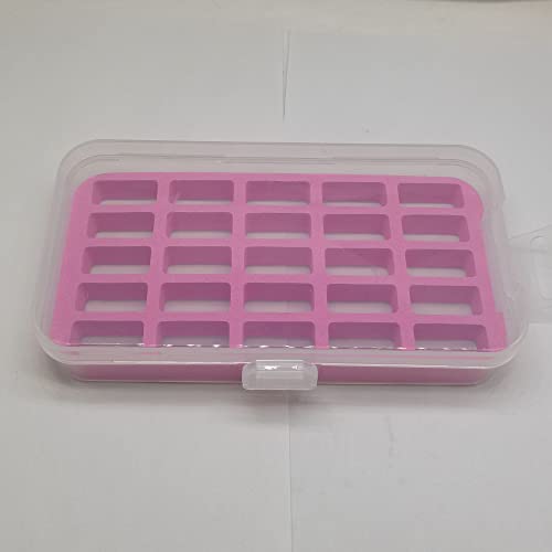 HONEYSEW Bobbin Case for Bernina New 7 and 8 Series Jumbo Bobbin Sewing Bobbin Storage Case and Saver Holds 25 Bobbins Box Organizer (Bernina 7 and 8 Series bobbins Box 1pc) - color: Bernina 7 and 8 Series bobbins box 1pc