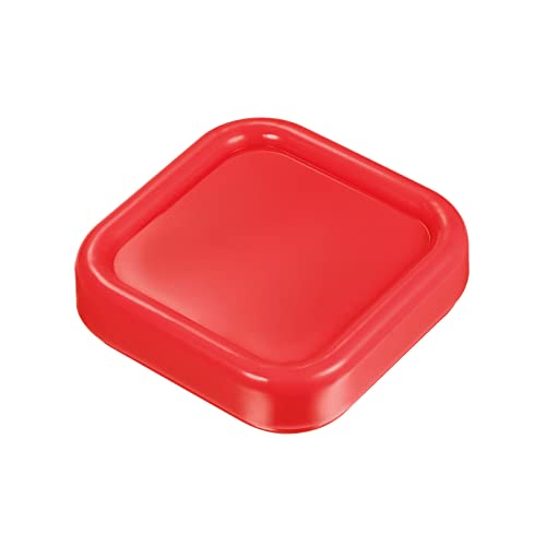 HARFINGTON Magnetic Pin Cushion Square Plastic Magnetic Sewing Pin Holder Storage Case Needle Cushion Tool for Sewing DIY Projects, Red - color: Red