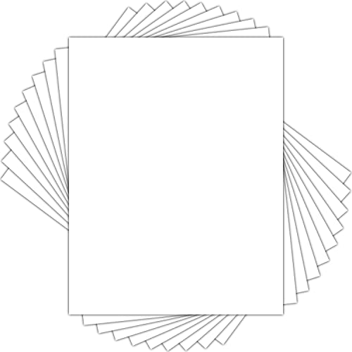 Golden State Art 8.5x11 White Backing Board, 10 Pack BackerBoard for Print - size: 8.5x11